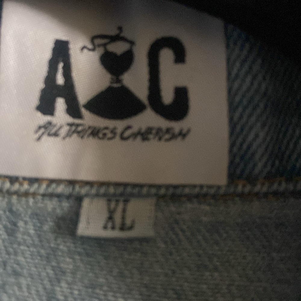 All Things Cherish Trendy Denim Jacket with Chain Details - Picture 4 of 4